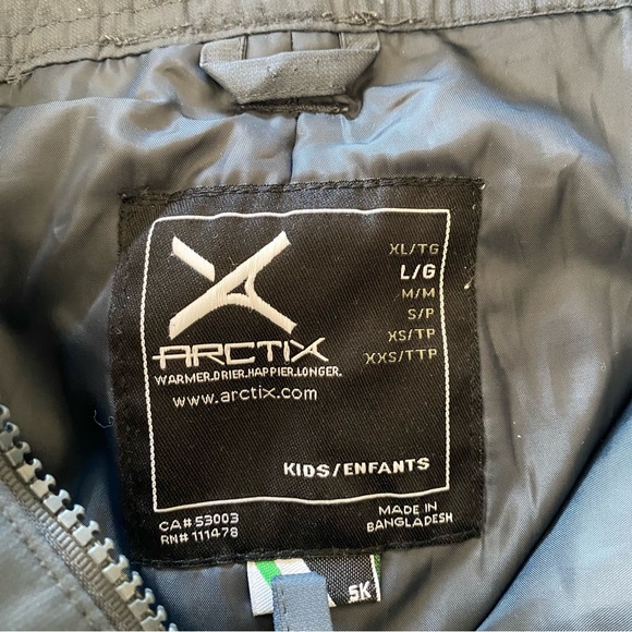 Arctix Kids' Unisex Fleece Top Bib Overalls - Picture 2 of 11